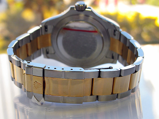 40mm Rolex Two-Tone Yachtmaster Blue Dial 16623