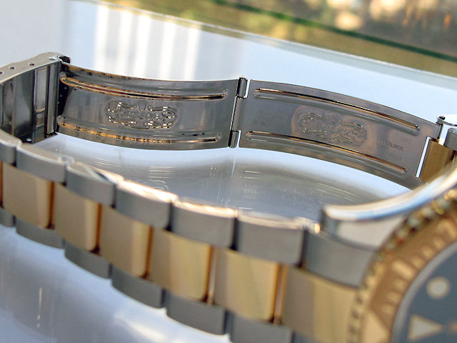 40mm Rolex Two-Tone Yachtmaster Blue Dial 16623