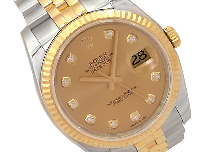 36mm Rolex Two-Tone Datejust Diamond Dial 116233.