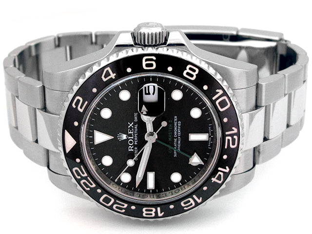 40mm Rolex Stainless GMT-Master II Ceramic 116710LN.