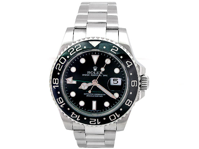 40mm Rolex Stainless GMT-Master II Ceramic 116710LN.
