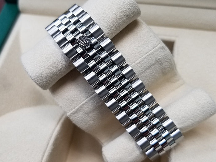 36mm Rolex Stainless Steel Datejust Watch with Diamond Dial and Diamond Bezel 116244.