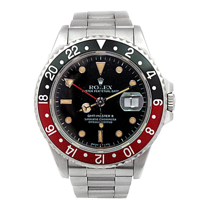 40mm Rolex Stainless Steel GMT-Master II Watch 16760.