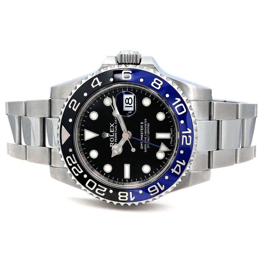 40mm Rolex Stainless Steel Oyster Perpetual GMT-Master II "Batman" Watch