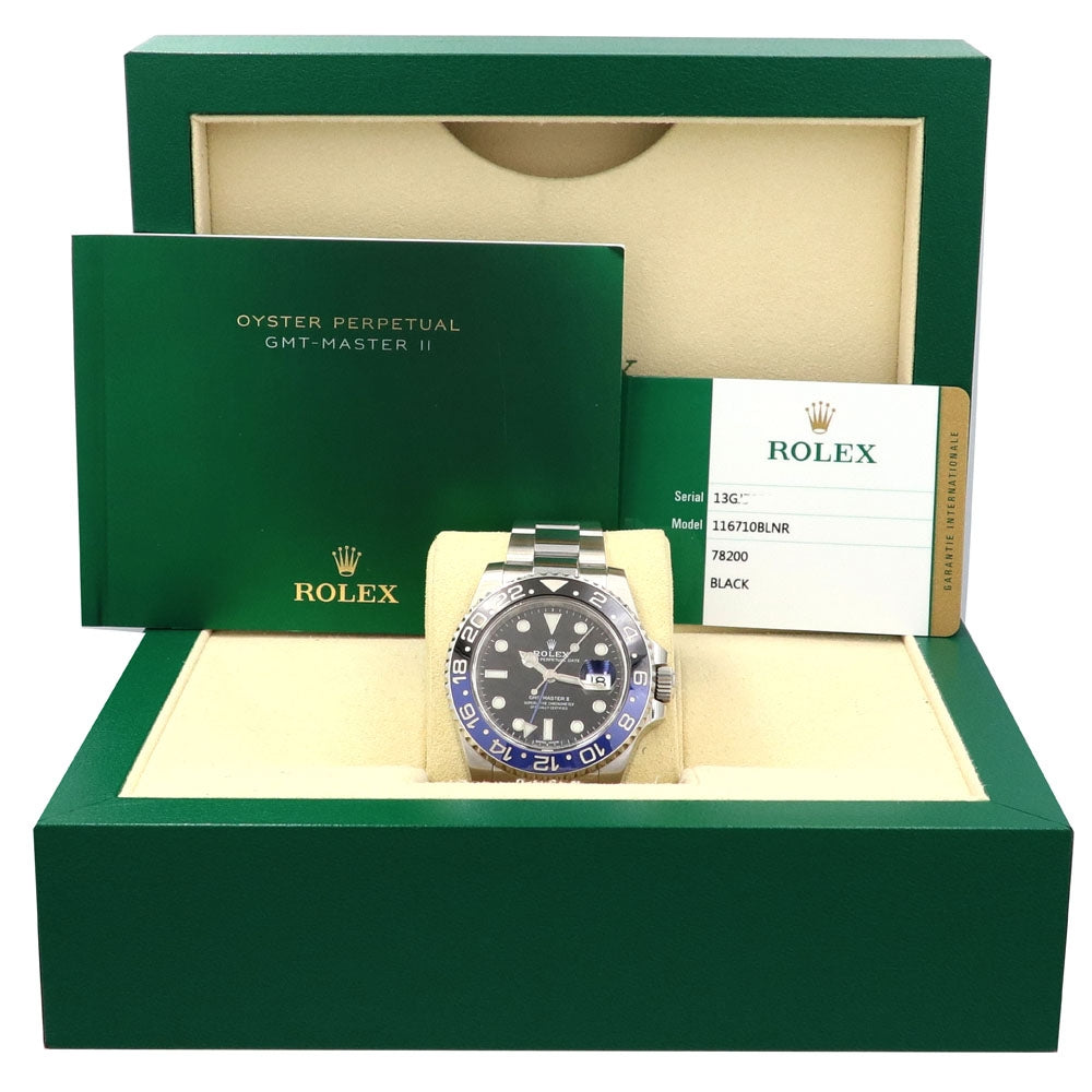 40mm Rolex Stainless Steel Oyster Perpetual GMT-Master II "Batman" Watch