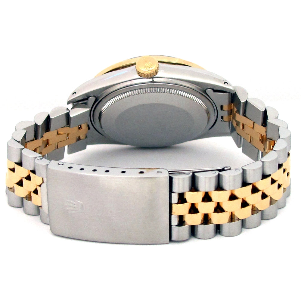 36mm Rolex 18k Yellow Gold and Stainless Steel Oyster Perpetual Datejust Watch