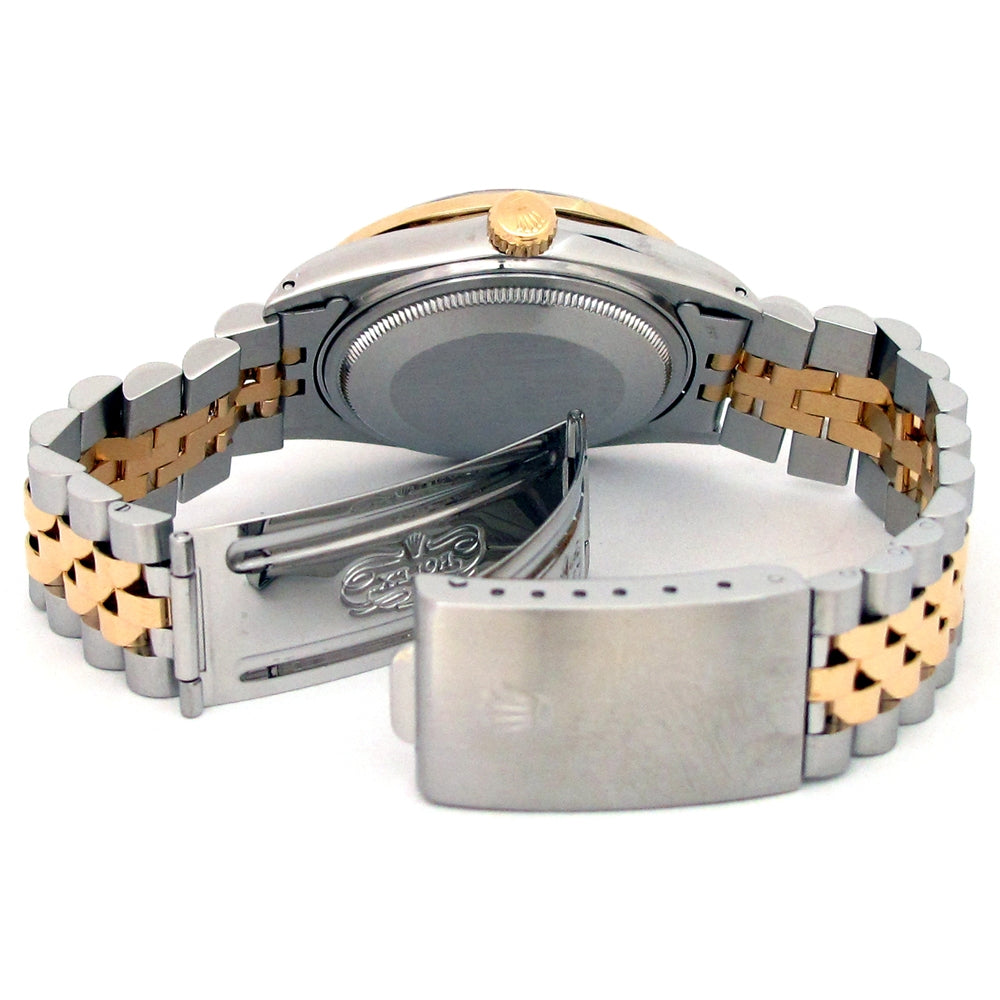 36mm Rolex 18k Yellow Gold and Stainless Steel Oyster Perpetual Datejust Watch