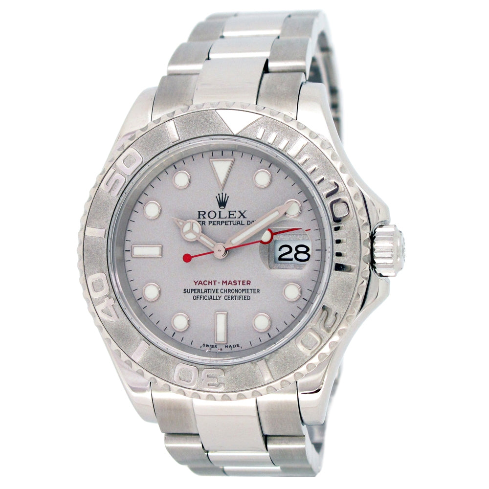 40mm Rolex Stainless Steel Oyster Perpetual Yachtmaster Watch