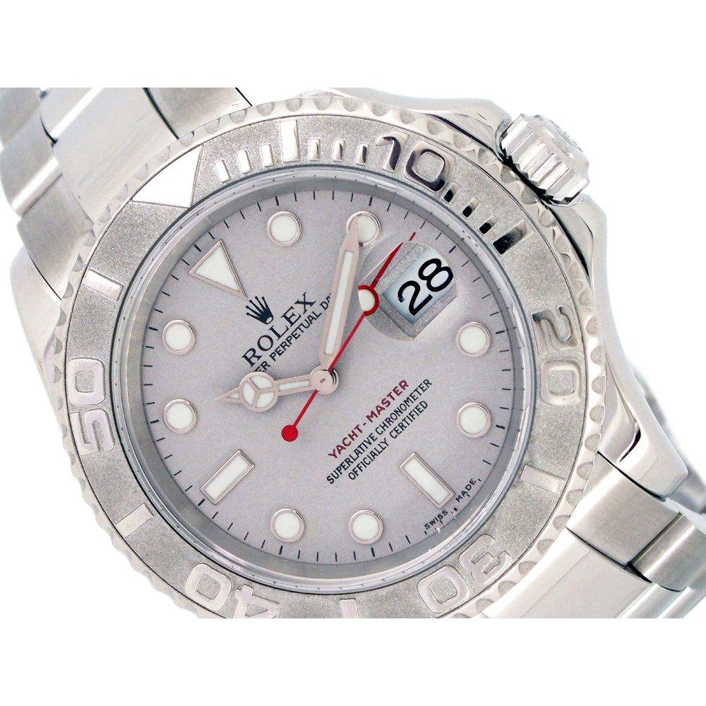40mm Rolex Stainless Steel Oyster Perpetual Yachtmaster Watch