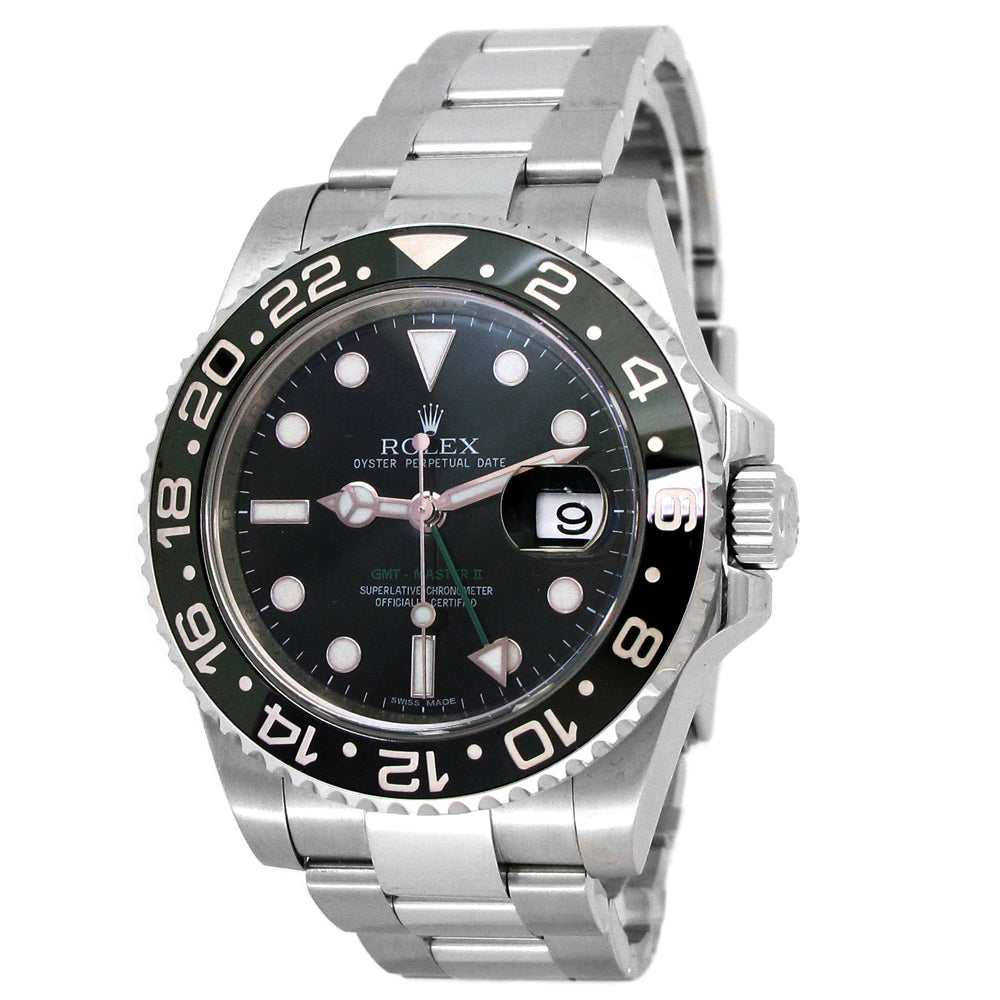 40mm Rolex Stainless Steel Oyster Perpetual GMT-Master II Watch