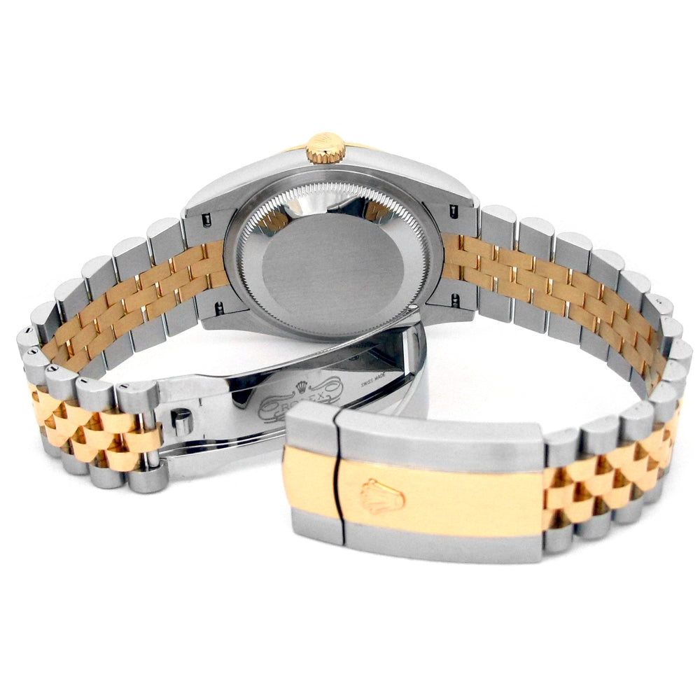 36mm Rolex 18K Yellow Gold and Stainless Steel Oyster Perpetual Datejust Watch