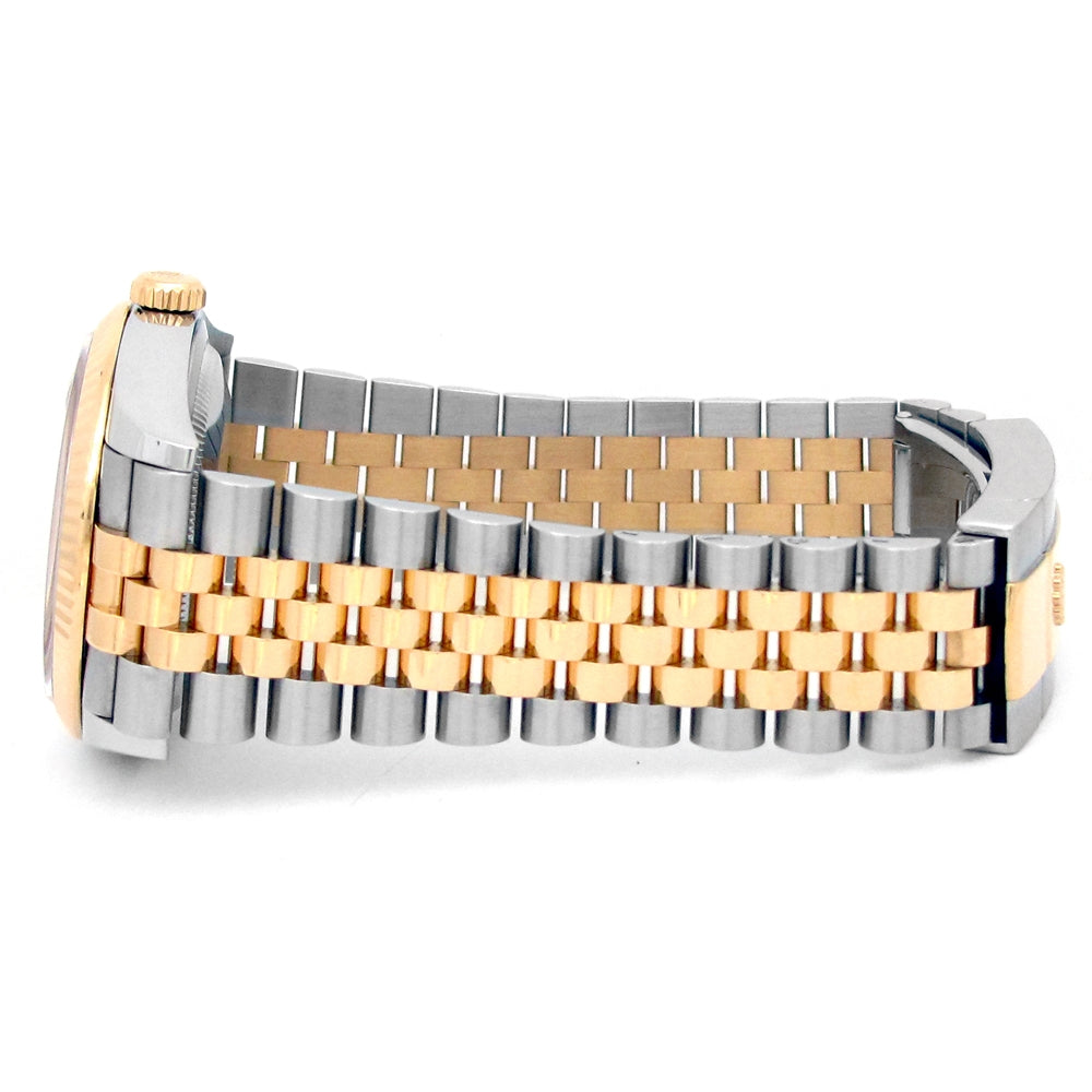 36mm Rolex 18K Yellow Gold and Stainless Steel Oyster Perpetual Datejust Watch