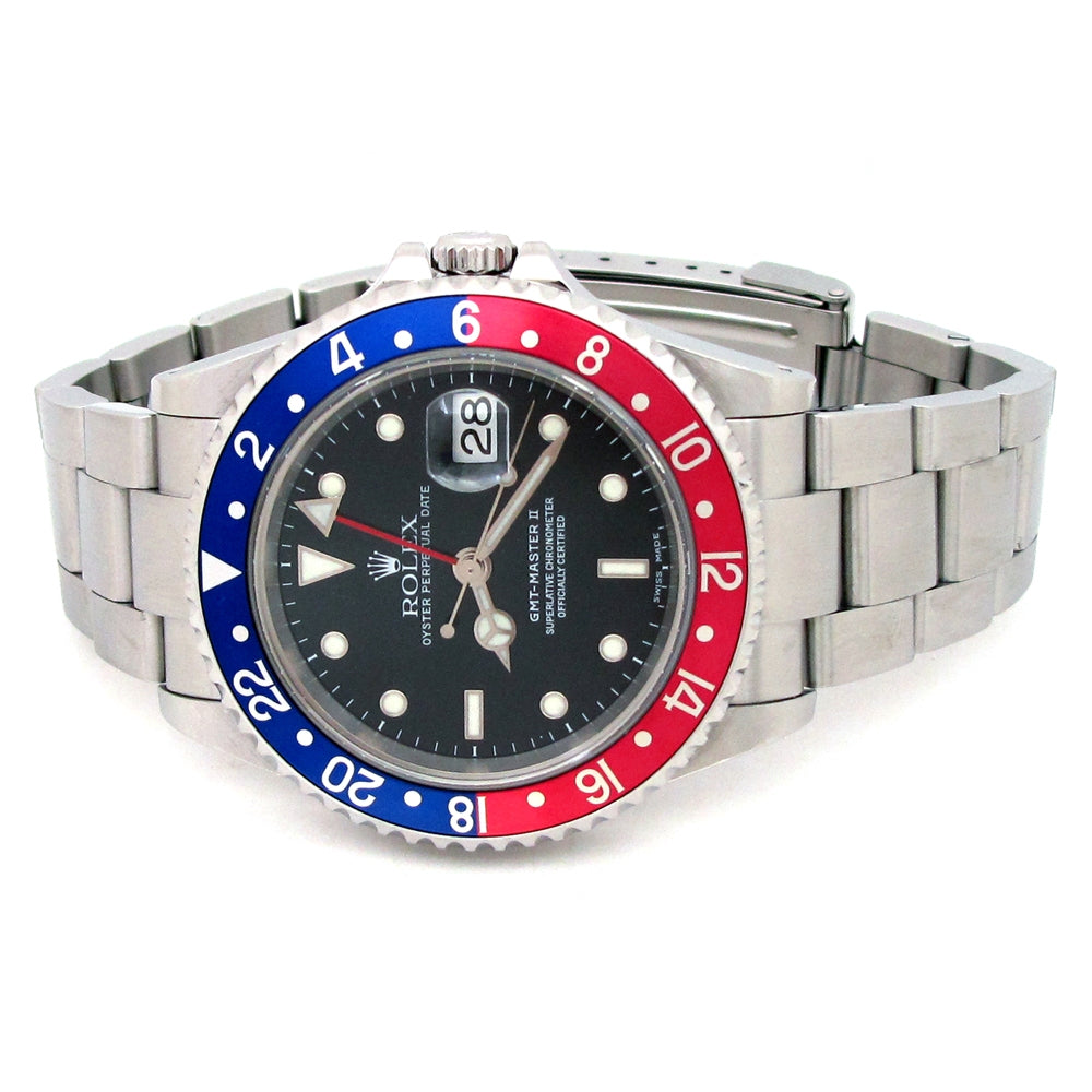 40mm Rolex Stainless Steel Oyster Perpetual GMT-Master II Watch