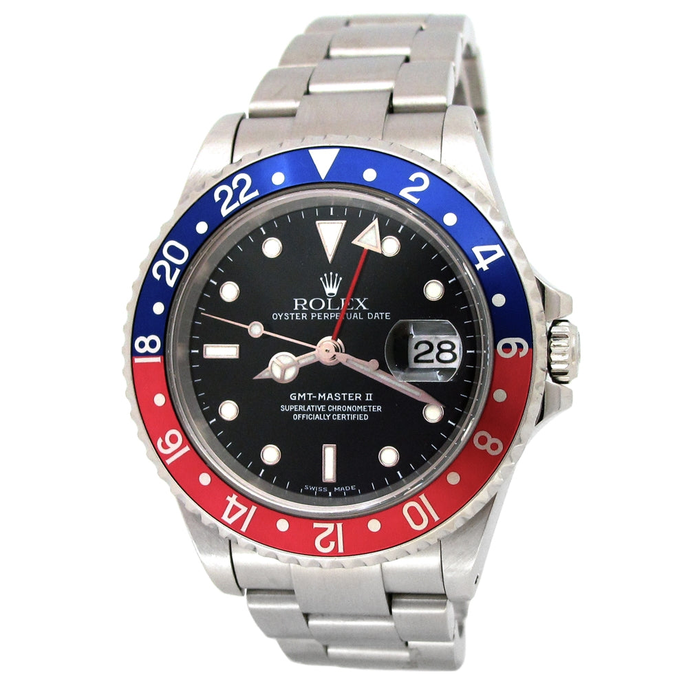 40mm Rolex Stainless Steel Oyster Perpetual GMT-Master II Watch