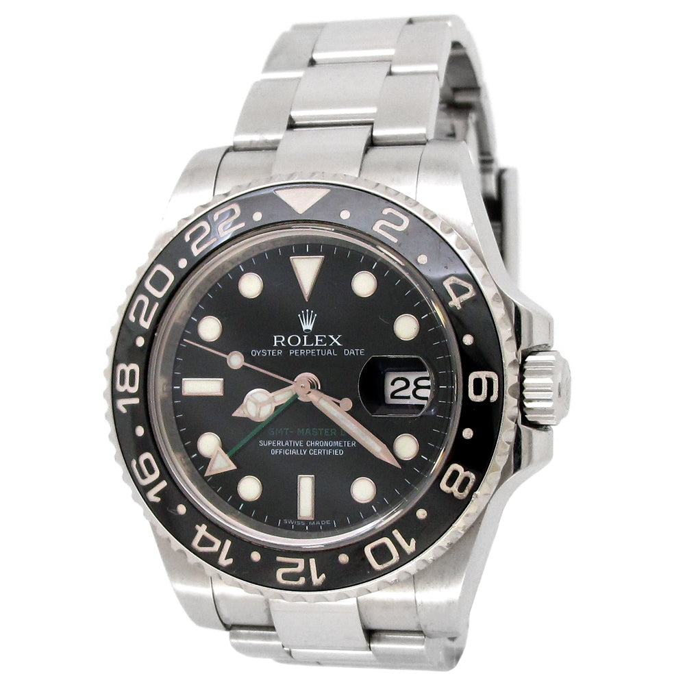 40mm Rolex Stainless Steel Oyster Perpetual GMT-Master II Watch