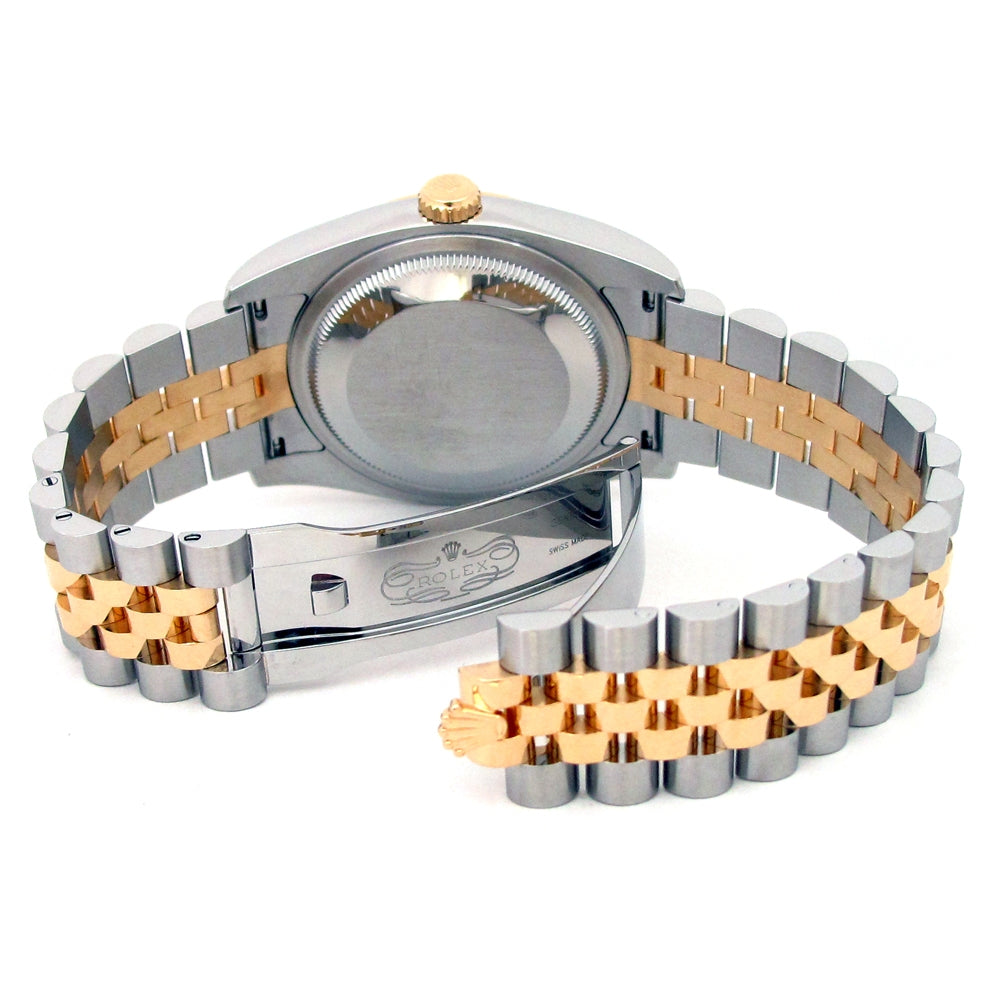 36mm Rolex 18k Yellow Gold and Stainless Steel Oyster Perpetual Datejust Watch