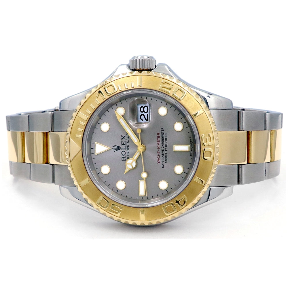 40mm Rolex Oyster Perpetual 18K Yellow Gold & Stainless Steel Yacht-Master Watch