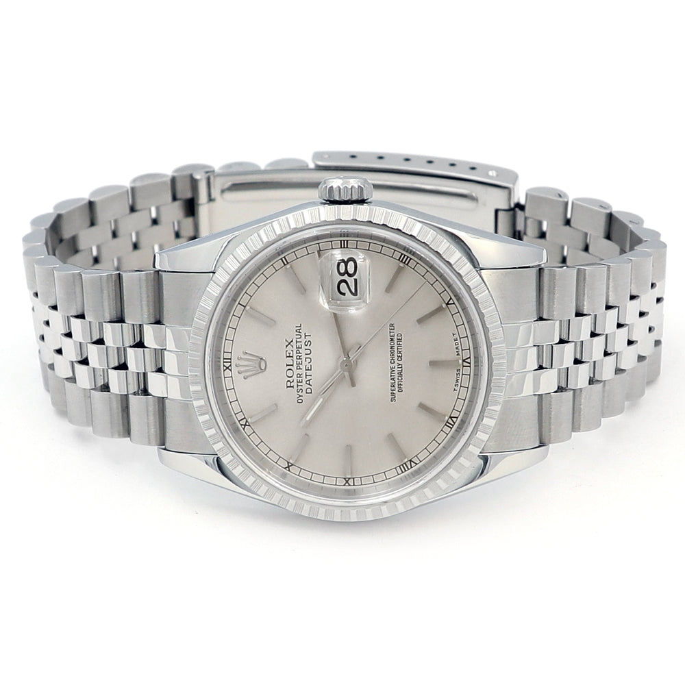 36mm Rolex Stainless Steel Oyster Perpetual Datejust Watch