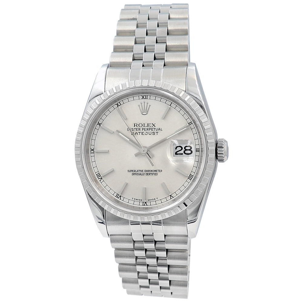 36mm Rolex Stainless Steel Oyster Perpetual Datejust Watch