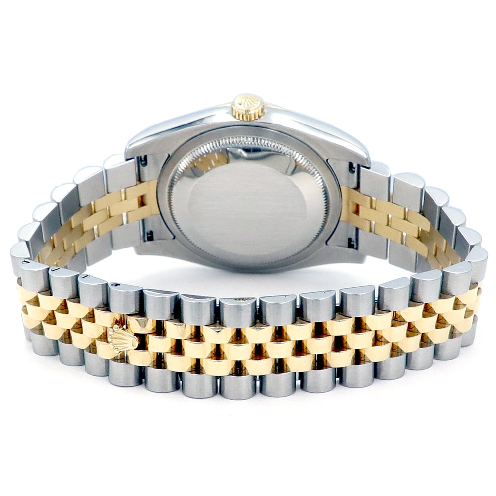 36mm Rolex 18k Yellow Gold and Stainless Steel Datejust Watch