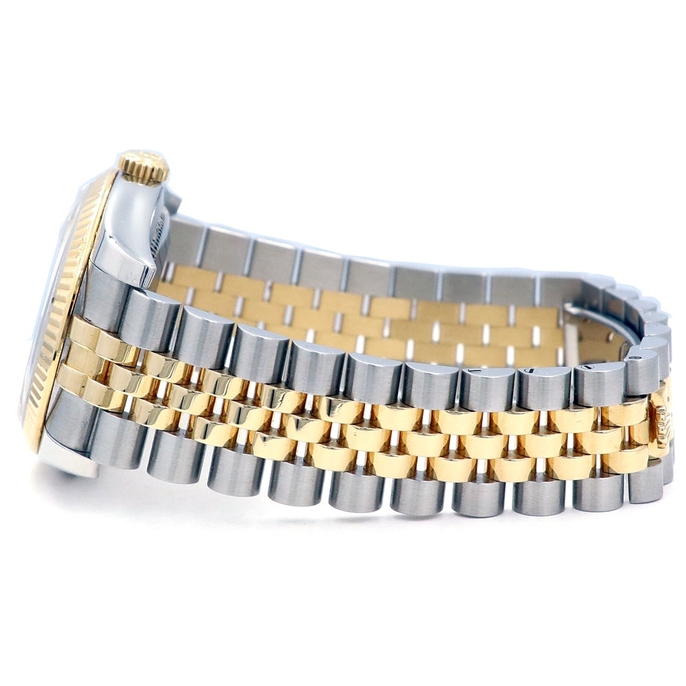 36mm Rolex 18k Yellow Gold and Stainless Steel Datejust Watch