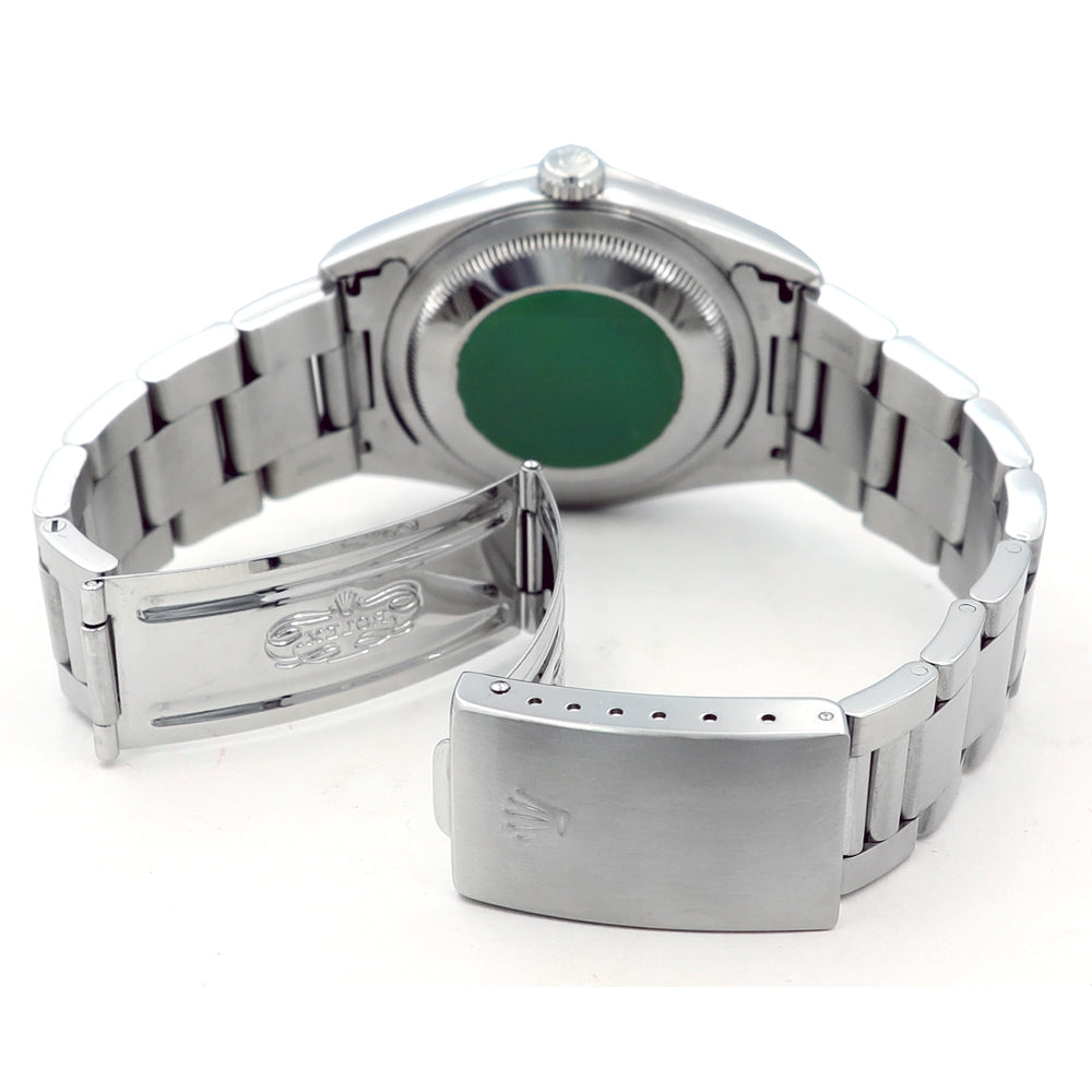 36mm Rolex Stainless Steel Datejust Silver Roman Numeral Dial