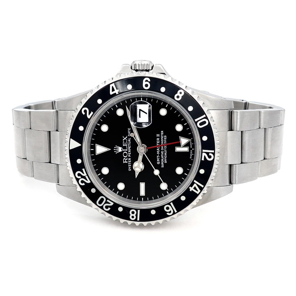 40mm Rolex Stainless Steel Oyster Perpetual GMT-Master II Watch