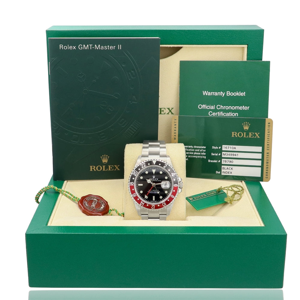 40mm Rolex Stainless Steel Oyster Perpetual GMT-Master II "Coke"