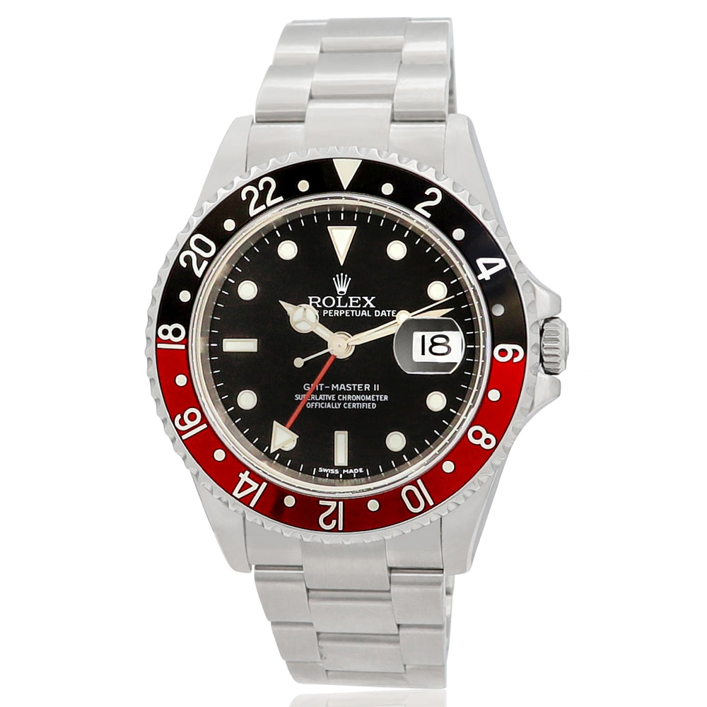 40mm Rolex Stainless Steel Oyster Perpetual GMT-Master II "Coke"