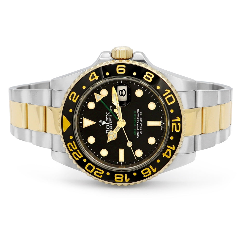 40mm Rolex 18k Yellow Gold and Stainless Steel GMT-Master II 116713