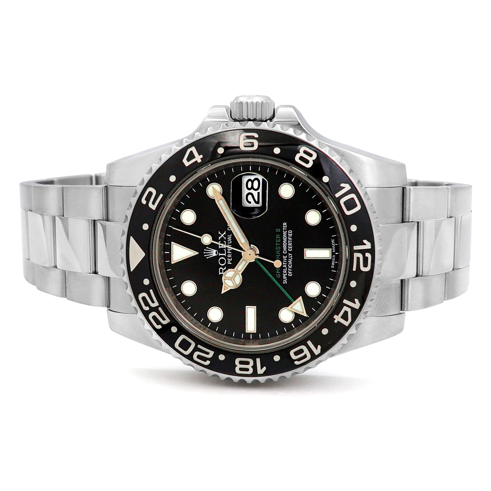40mm Rolex Stainless Steel GMT-Master II 116710