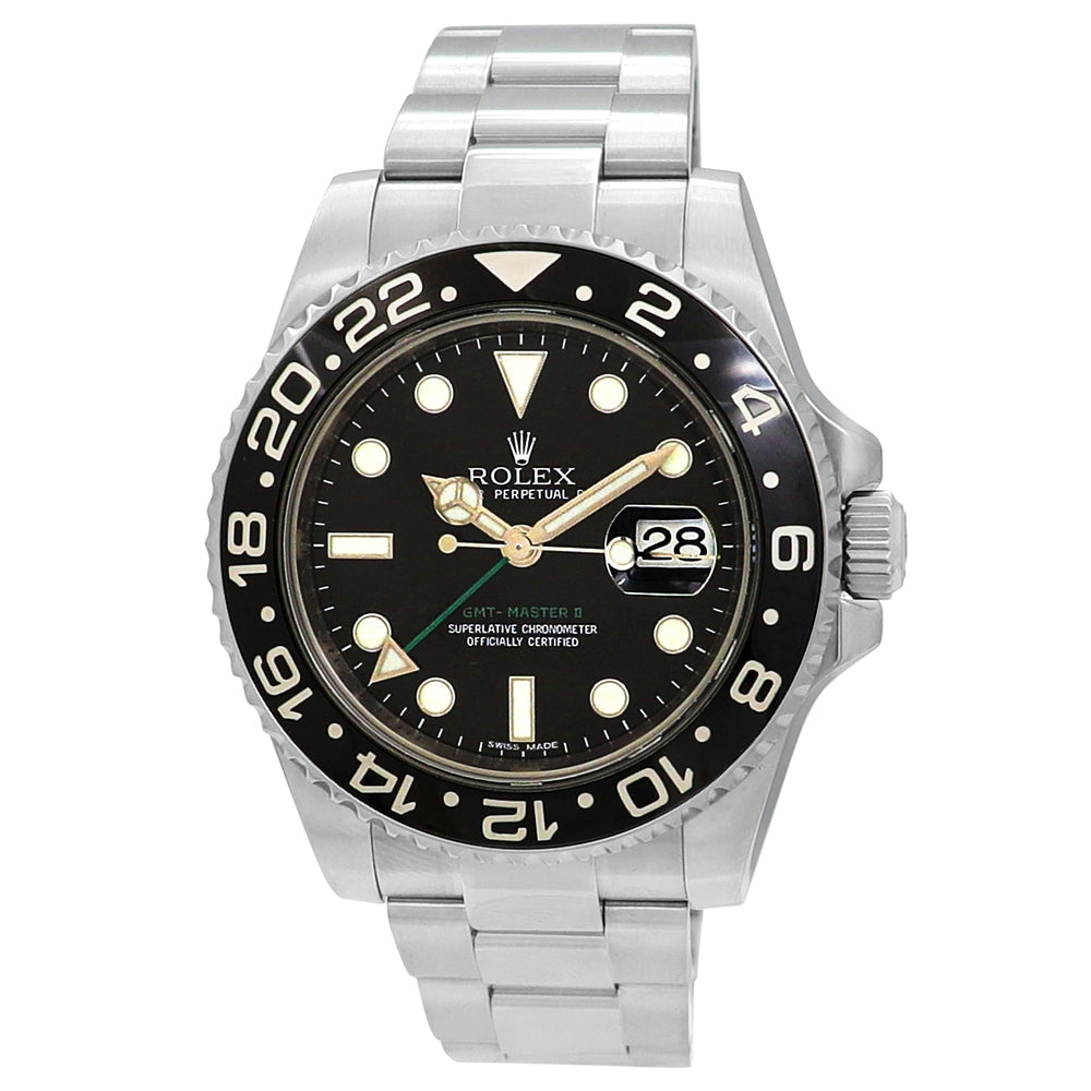 40mm Rolex Stainless Steel GMT-Master II 116710