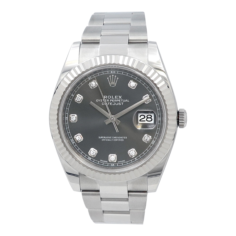 Rolex Stainless Steel Oyster Perpetual Datejust 41 Watch