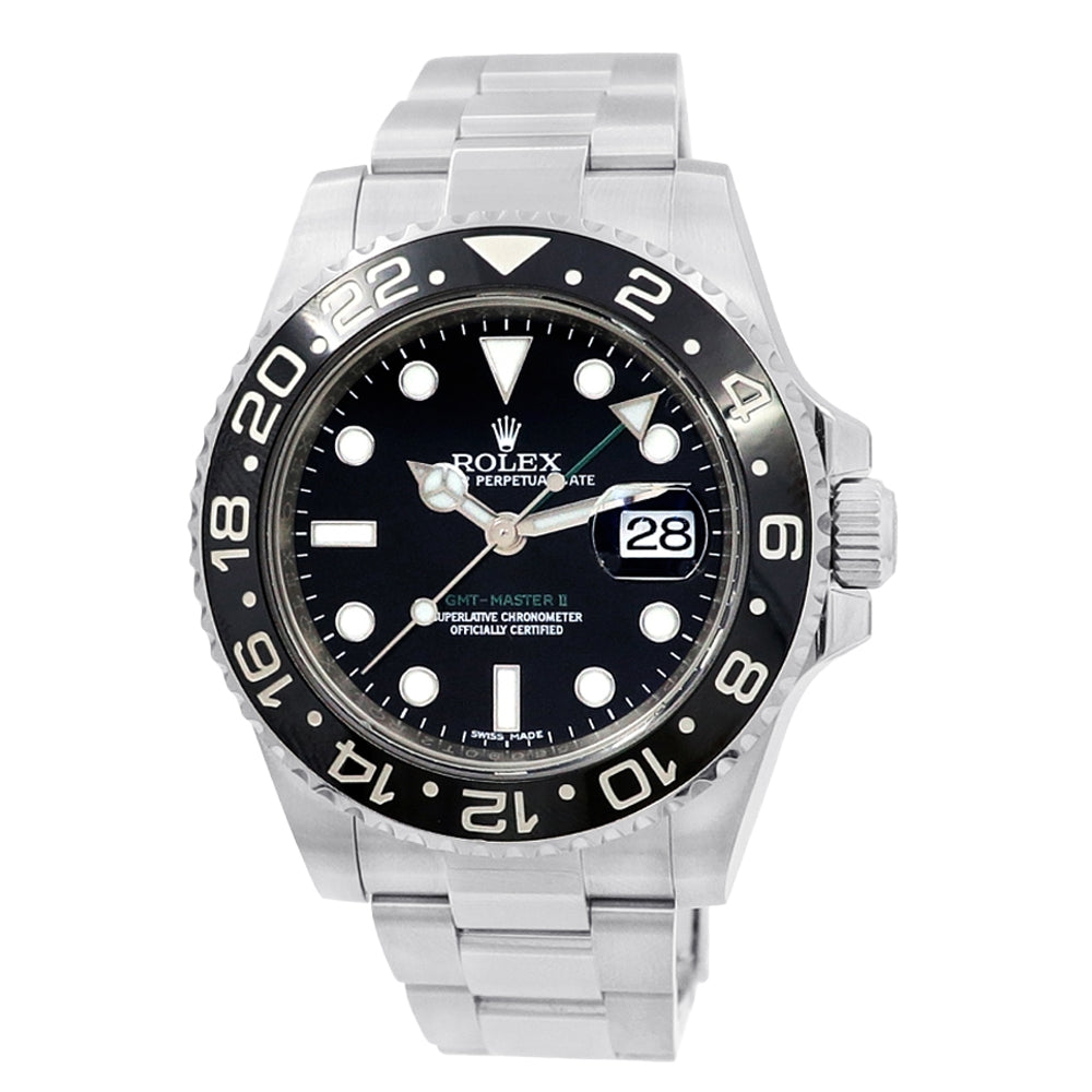 40mm Rolex Stainless Steel GMT-Master II Watch