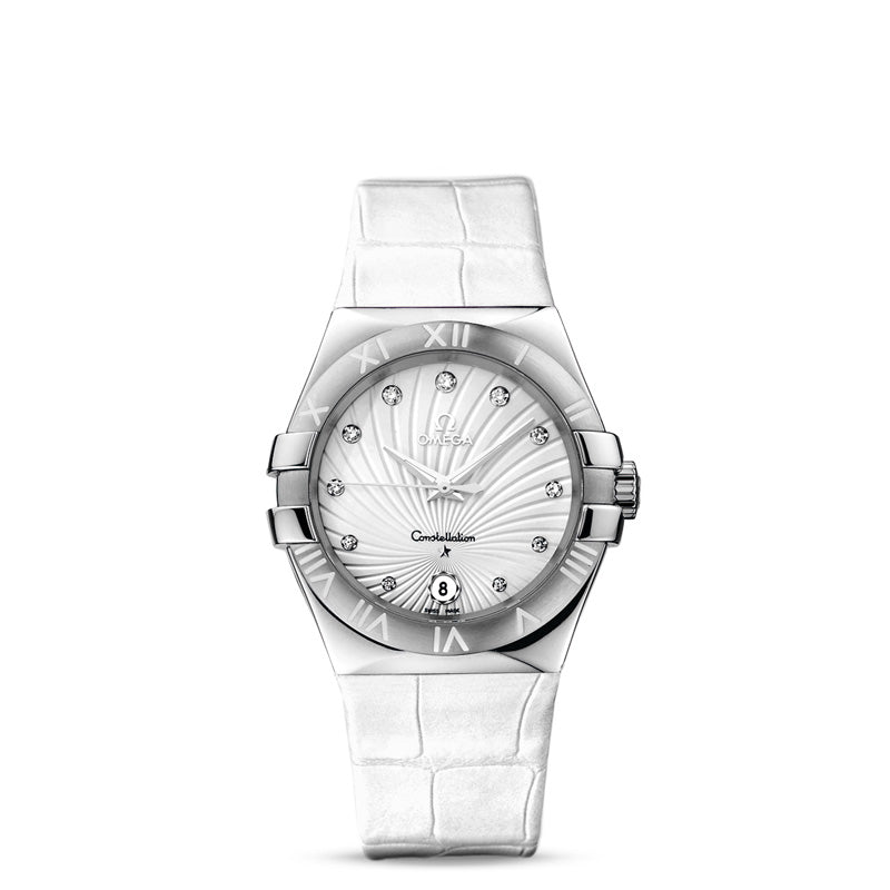 Quartz 35 mm
	
		
	
	
	
		Steel on leather strap