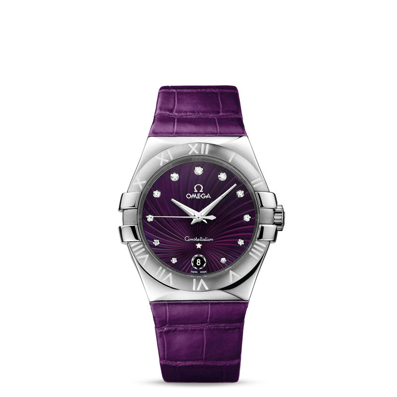Quartz 35 mm
	
		
	
	
	
		Steel on leather strap