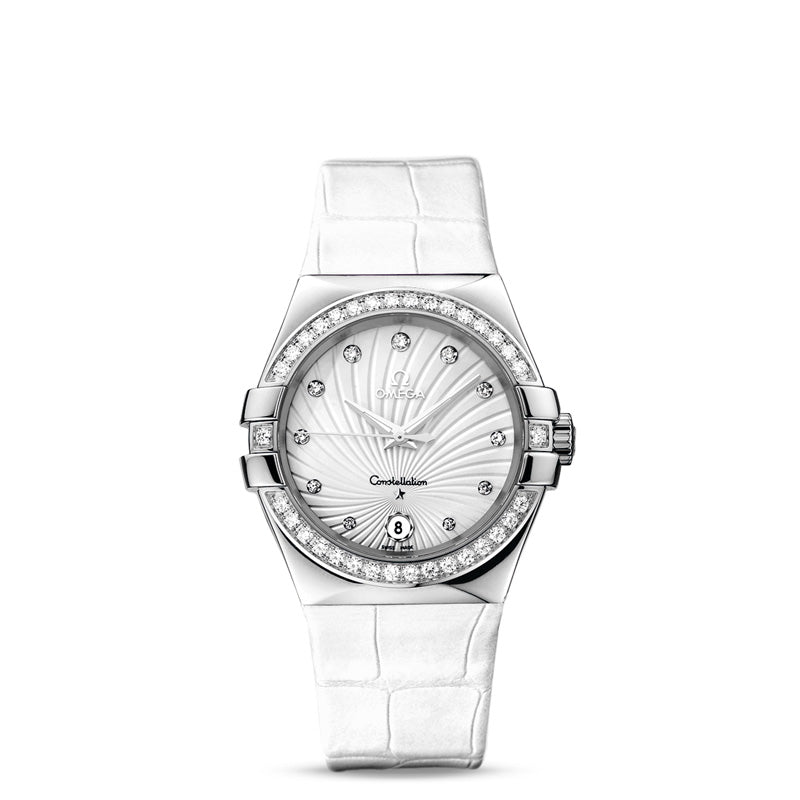 Quartz 35 mm
	
		
	
	
	
		Steel on leather strap