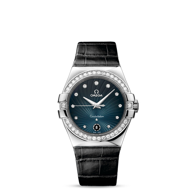 Quartz 35 mm
	
		
	
	
	
		Steel on leather strap