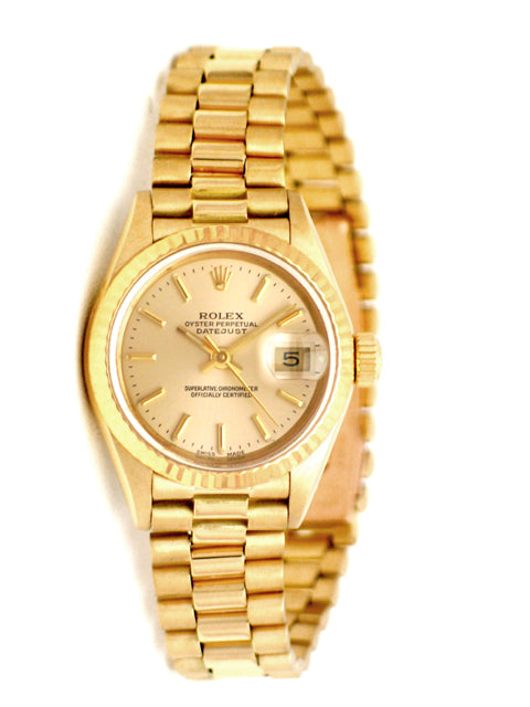 26mm Rolex 18K Yellow Gold President Datejust 69178