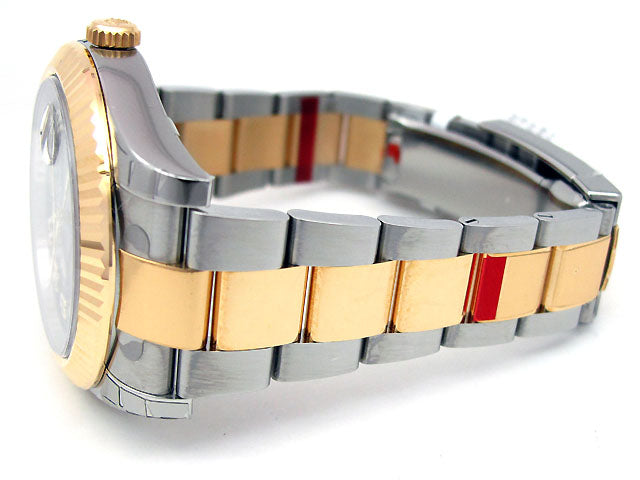 41mm Rolex Two tone  Datejust II  Black Arabic 116333.