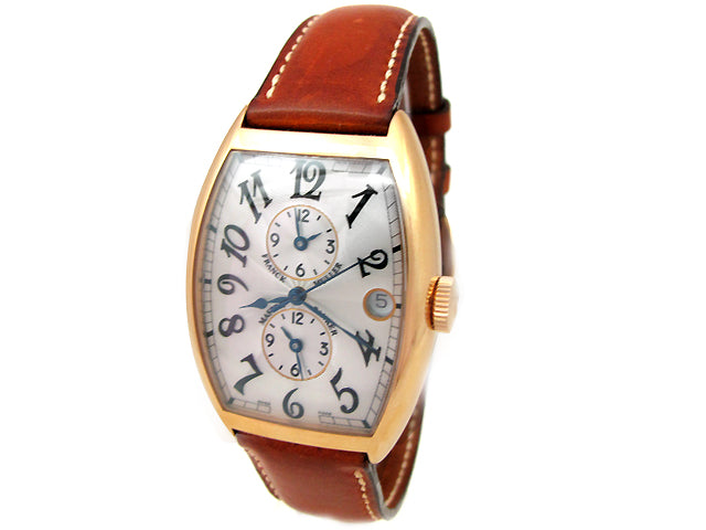 Men's Franck Muller 18k  Gold Casablanca Master Banker 6850.
