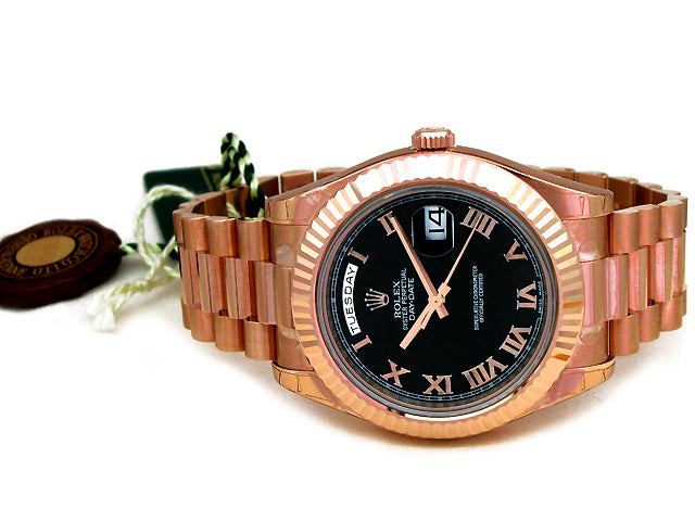 41mm Rolex 18k Rose Gold Daydate II 218235.