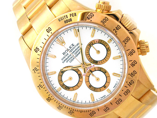 Mens Rolex Yellow Gold Daytona 16528