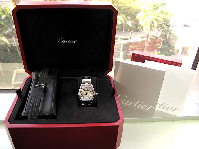Large Cartier Stainless Steel Roadster W62025V3