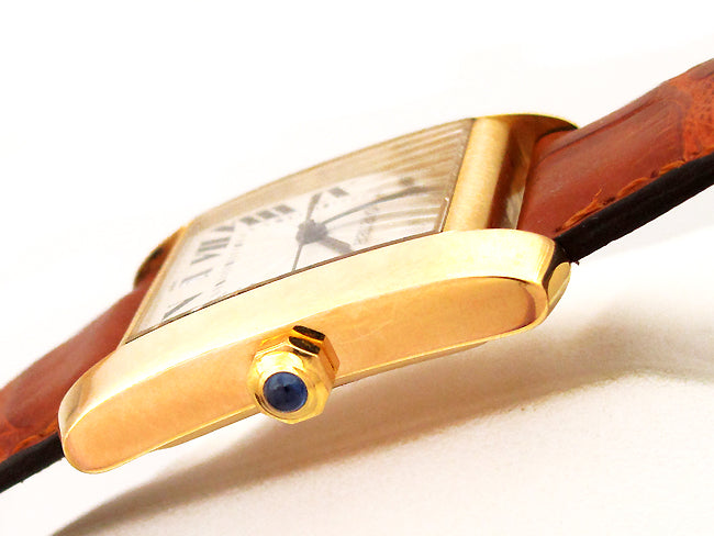 Unisex Cartier 18K Yellow Gold Tank Francaise Watch