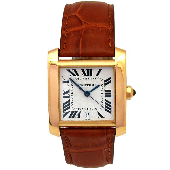 Unisex Cartier 18K Yellow Gold Tank Francaise Watch