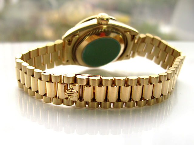 26mm  Rolex 18K Yellow Gold President Datejust Crown Collection 69138.
