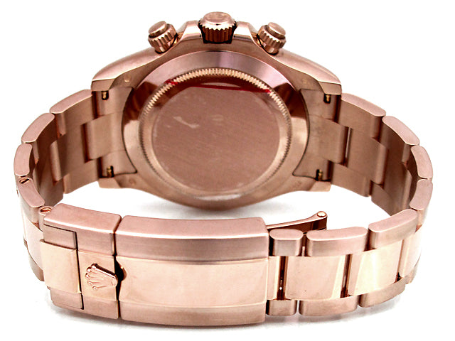 Mens Rolex 18k Rose Gold Daytona Cosmograph  Baguettes Diamond 116505