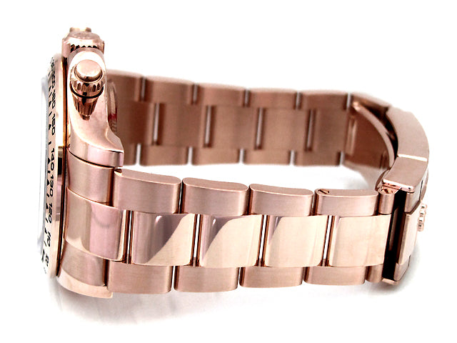 Mens Rolex 18k Rose Gold Daytona Cosmograph  Baguettes Diamond 116505