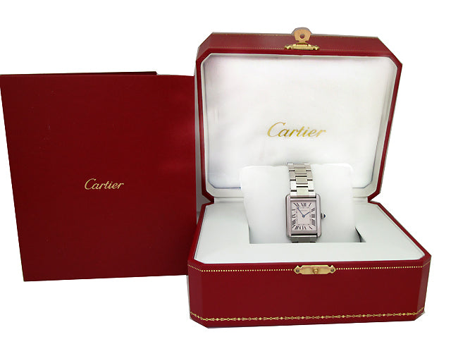 Ladies Cartier Stainless Steel Tank Solo  W5200013.